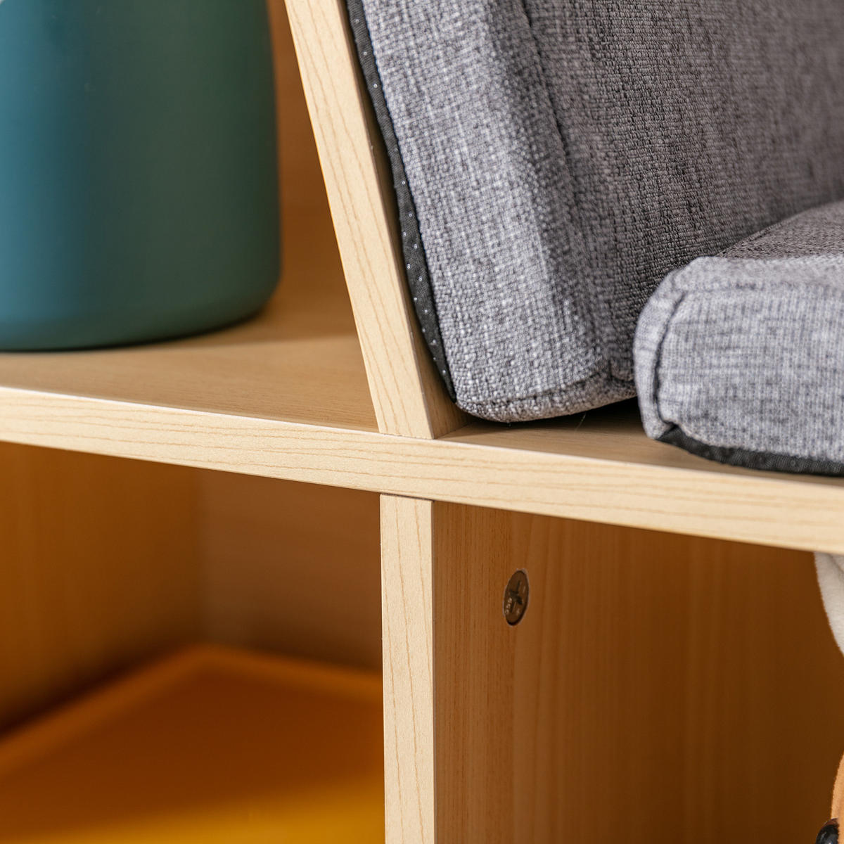 KINDERREGAL - Hellbraun, Holzwerkstoff (30/62/103cm) - HOMCOM