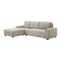 ECKSOFA - Ecke links - Stoff Beige - MICHELIA - Beige, Textil (268/174cm) - Vente-Unique
