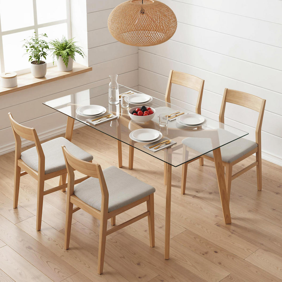 ESSTISCH Transparent 1 Stück - Transparent, Kunststoff (120/60/76cm) - GiPP