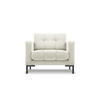 SESSEL Mamaia aus Samt leichtes beige - Creme, Textil (92/75/87cm) - Micadoni