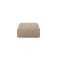 POUF MIRA-PUF 91x89x40 Braun cm Velours Modular Sitzhocker - Schwarz/Braun, Holzwerkstoff/Kunststoff (91/40/89cm) - ALTDECOR