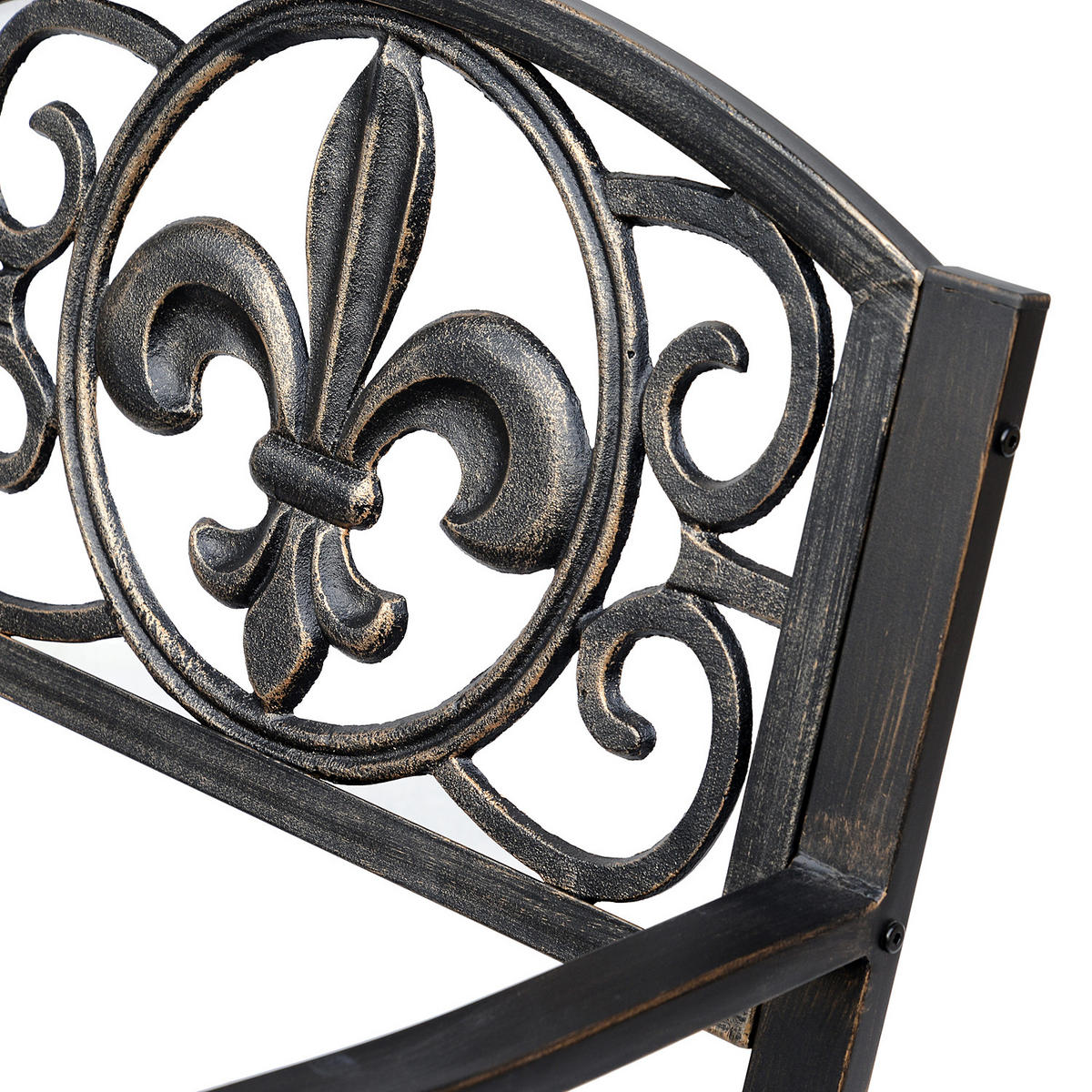 SCHAUKELSTUHL, Metall, Bronze, B60 x T73 x H85cm - Bronzefarben, Metall (73/85/60cm) - Outsunny