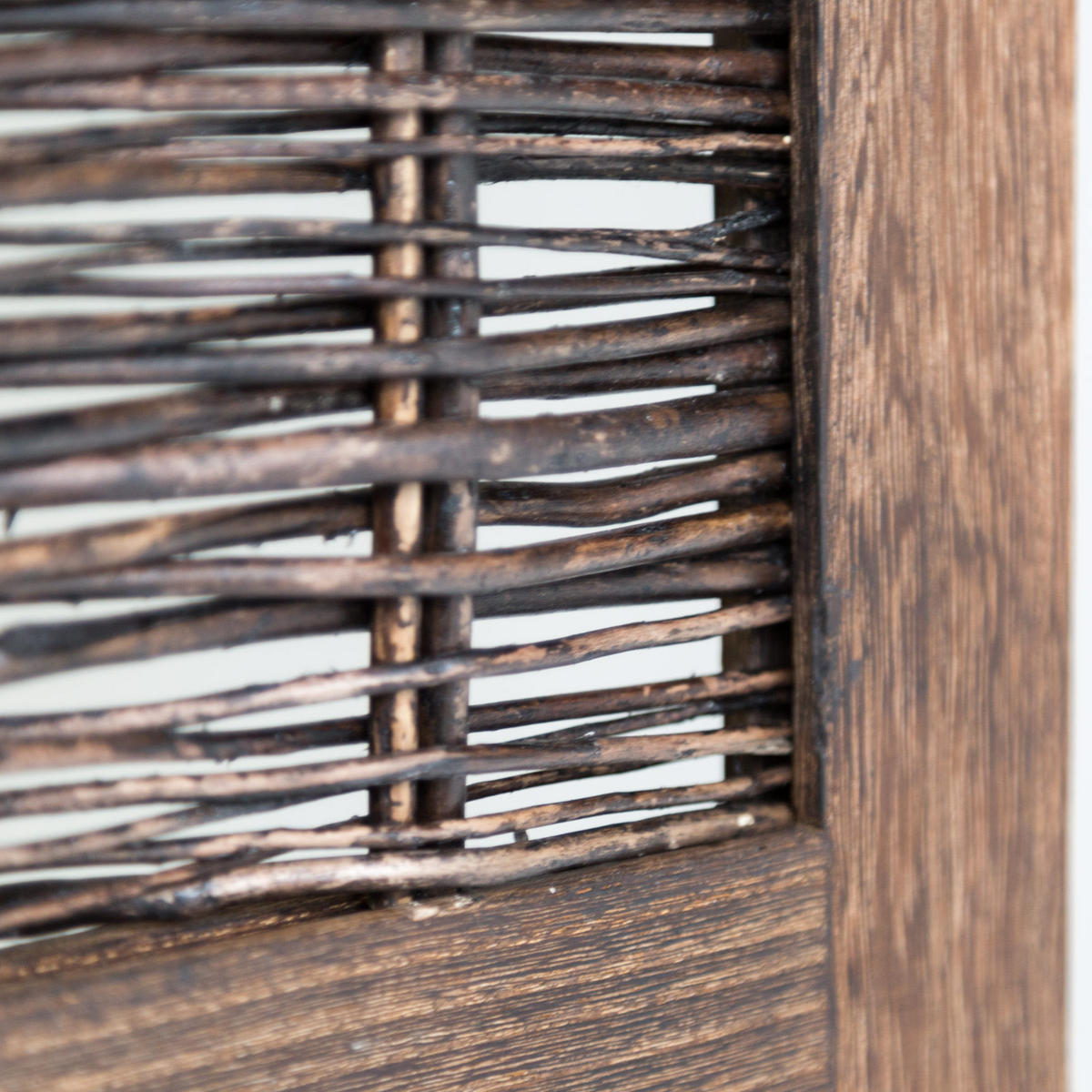 PARAVENT 3-tlg. 120/170 cm Braun Weide geflochten - Braun, Holz (120/170/2cm) - Homestyle4u