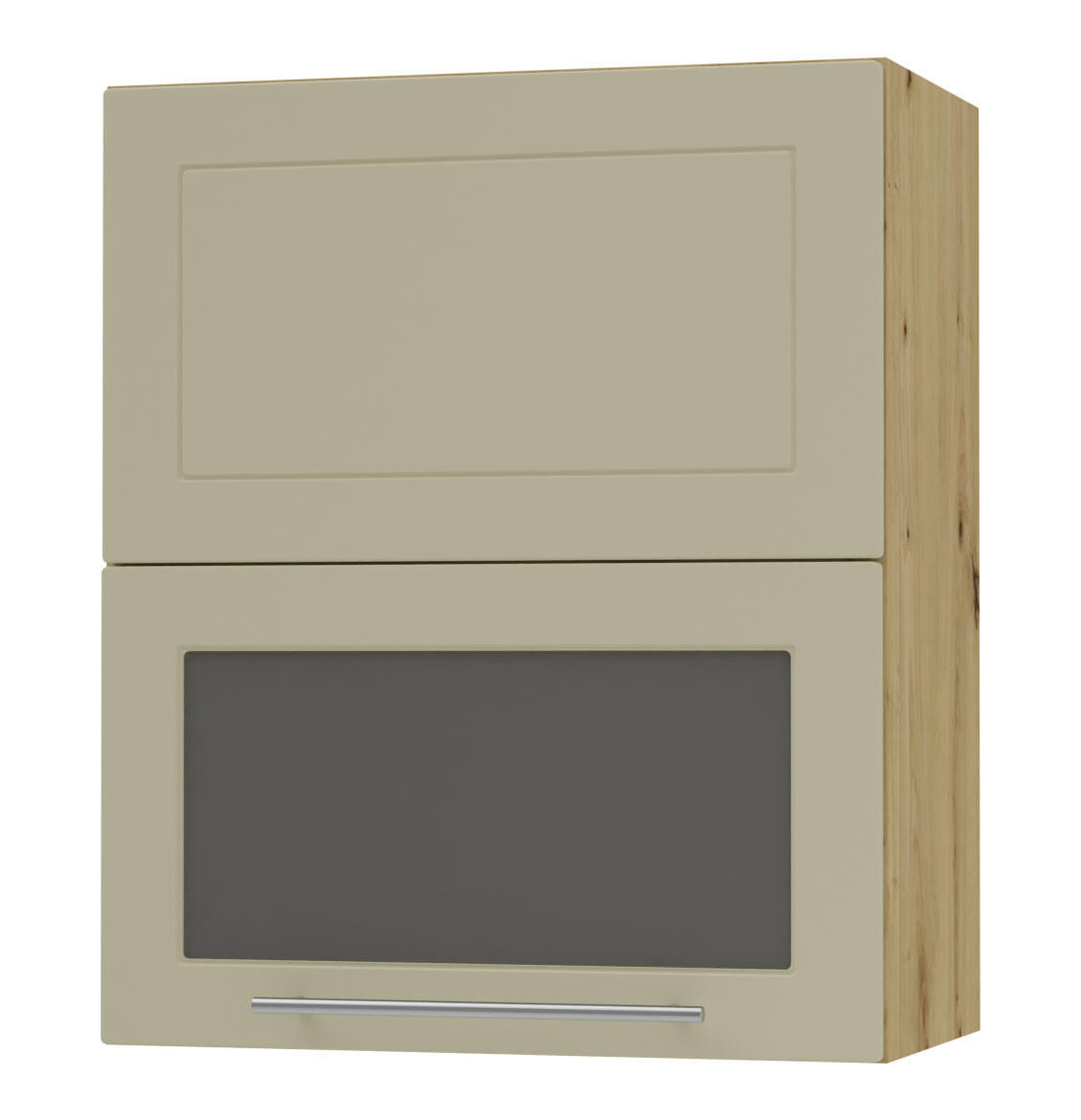 KÜCHENHÄNGESCHRANK Kvantum W8BS/60 Vanille Matt / Eiche Artisan Matt 60 / 32,5 / 72cm - Creme/Eiche Artisan, Holz/Holzwerkstoff (60/72/32.5cm) - Feldmann-Wohnen