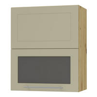 KÜCHENHÄNGESCHRANK Kvantum W8BS/60 Vanille Matt / Eiche Artisan Matt 60 / 32,5 / 72cm - Creme/Eiche Artisan, Holz/Holzwerkstoff (60/72/32.5cm) - Feldmann-Wohnen