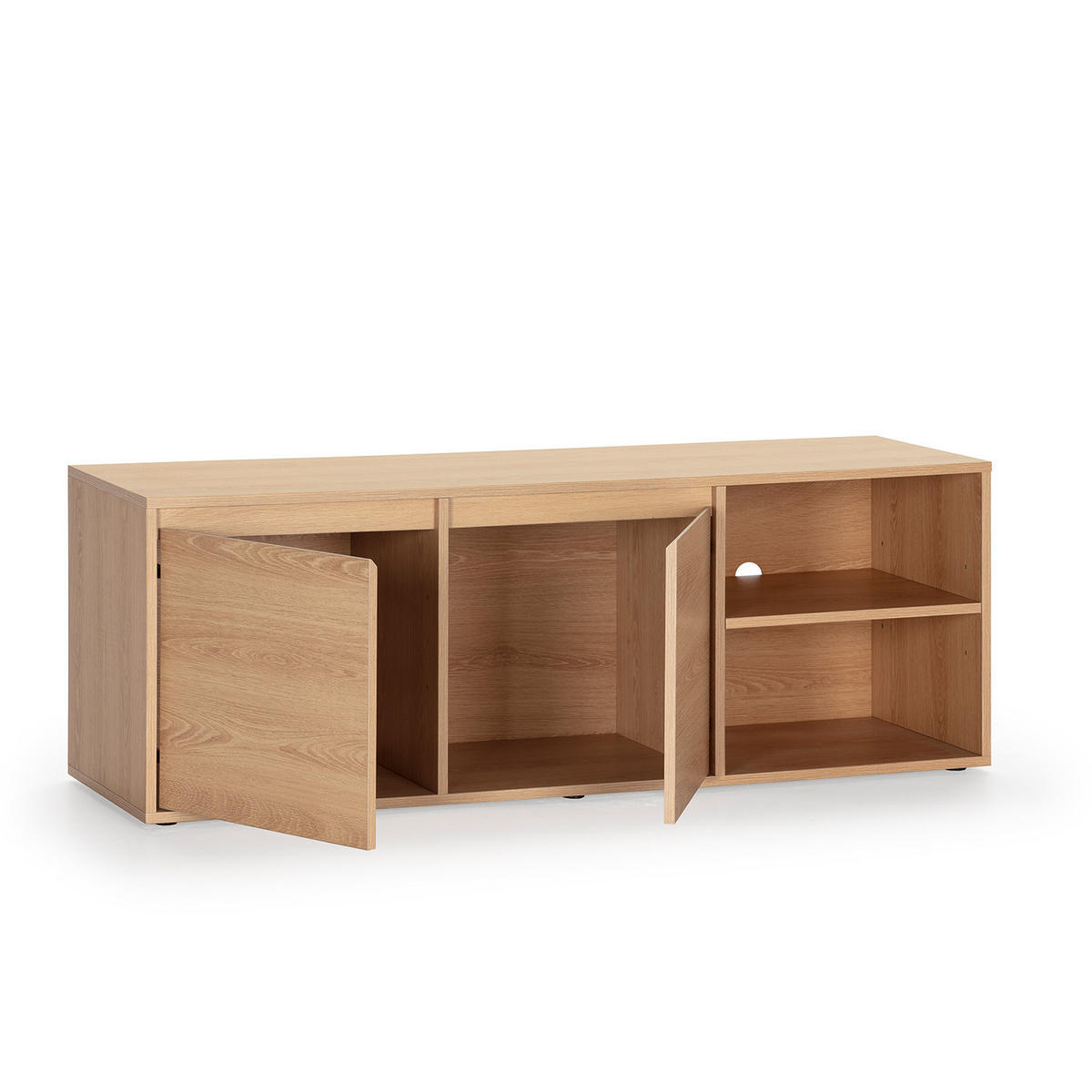 TV-ELEMENT Tori 2 Türen, Eichenfarbe - Honigeiche, Holzwerkstoff (130/46/40cm) - VS Venta-stock