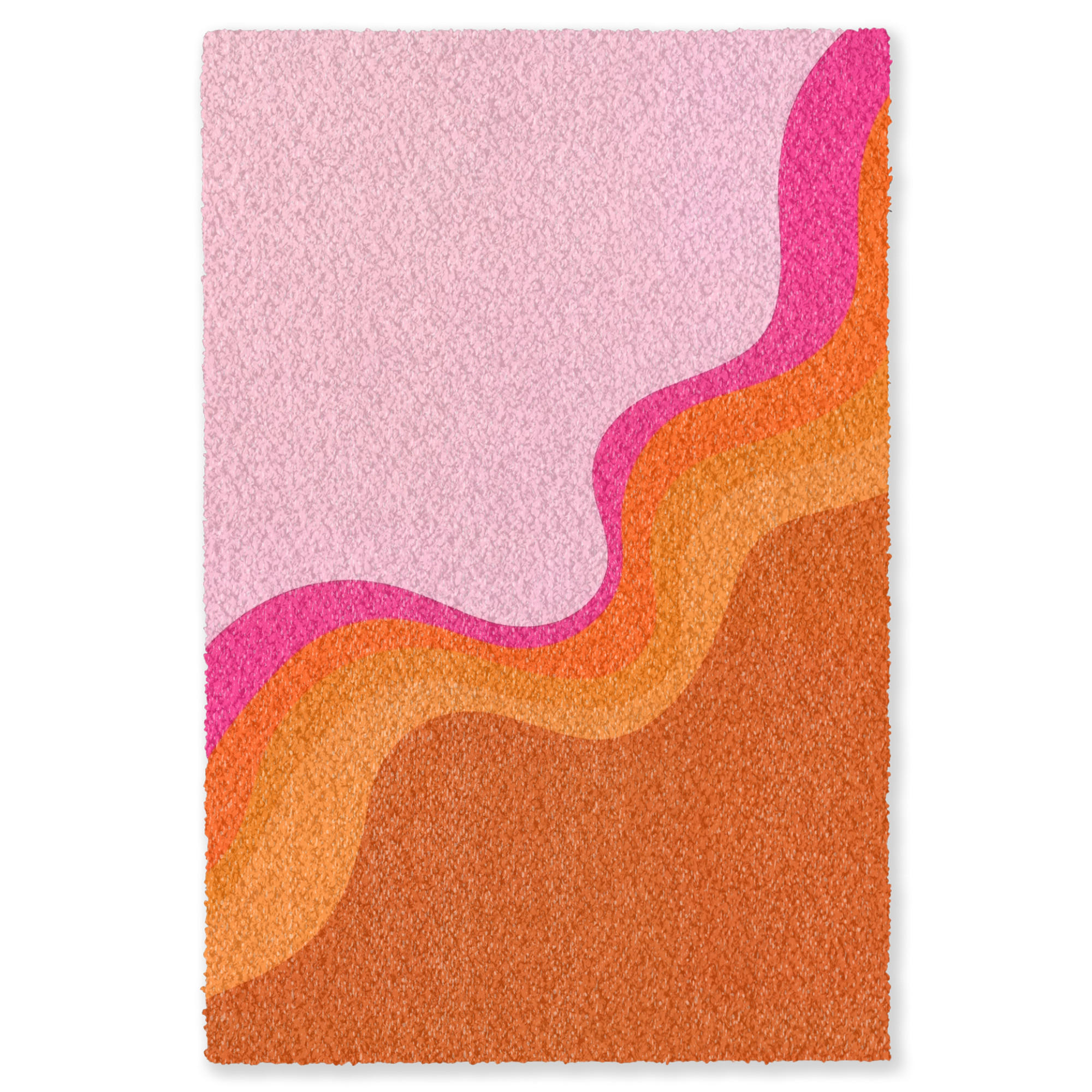 TEPPICH - Retro - Wellen - Farbenfroh - 120x180 cm - Multicolor, Kunststoff/Textil (120/0.4cm) - OnlyWow