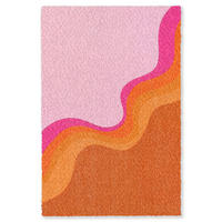 TEPPICH - Retro - Wellen - Farbenfroh - 120x180 cm - Multicolor, Kunststoff/Textil (120/0.4cm) - OnlyWow