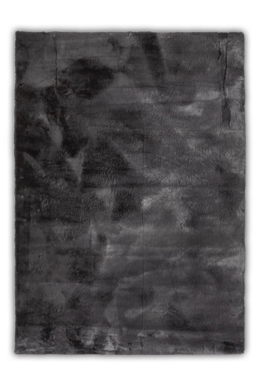 KUNSTFELLTEPPICH Chiara 40x60 cm - Anthrazit, Textil (40/60cm) - Gino Falcone