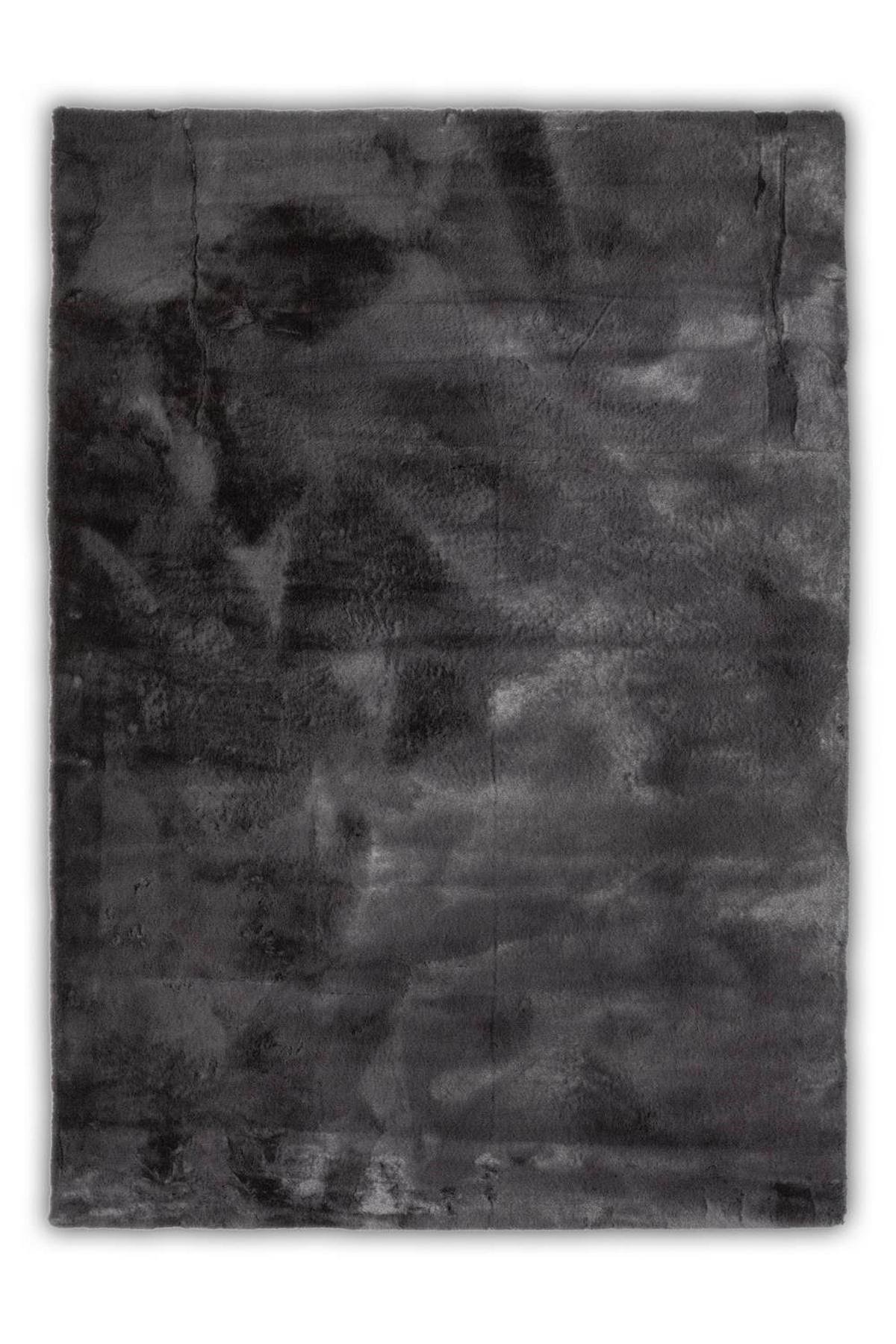 KUNSTFELLTEPPICH Chiara 40x60 cm - Anthrazit, Textil (40/60cm) - Gino Falcone