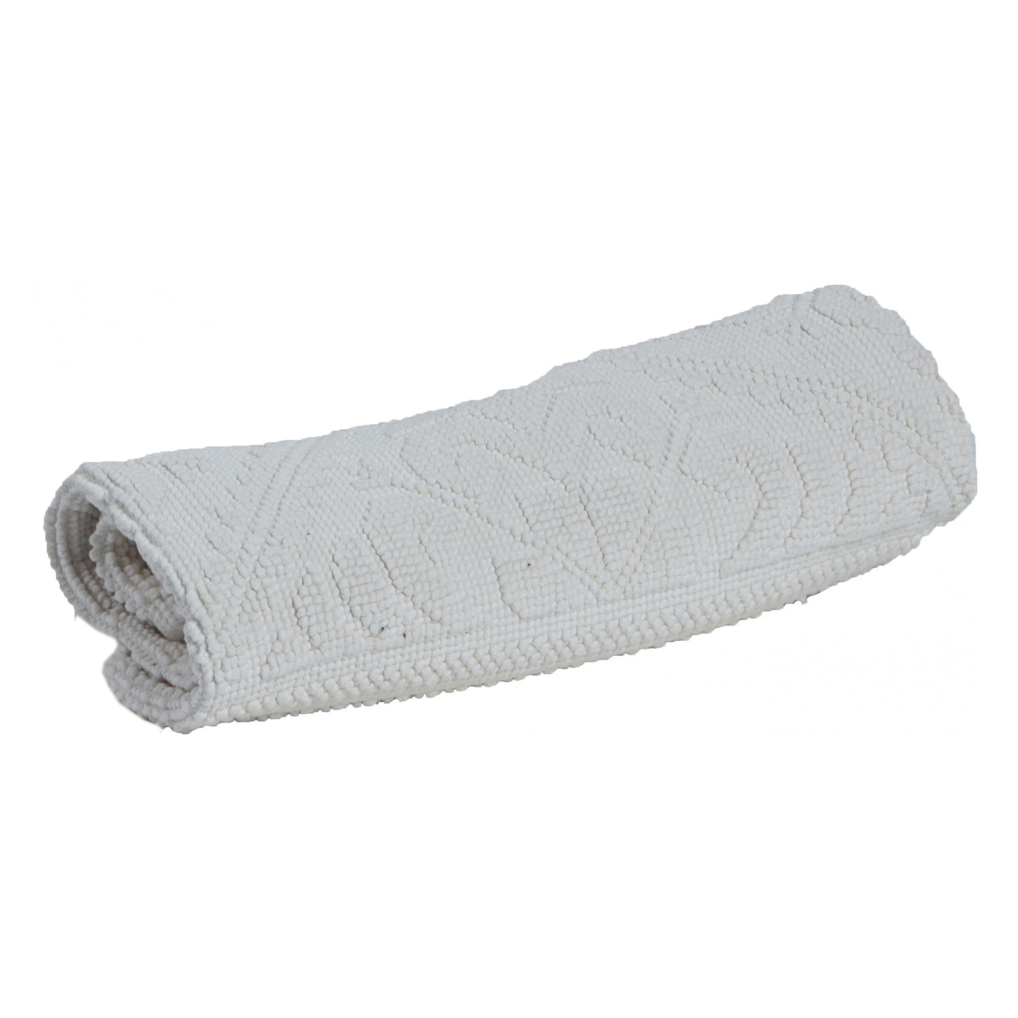 BADEMATTE Enzo zementgrau 54 x 110 cm - Silberfarben, Textil (54/110cm) - Vivaraise