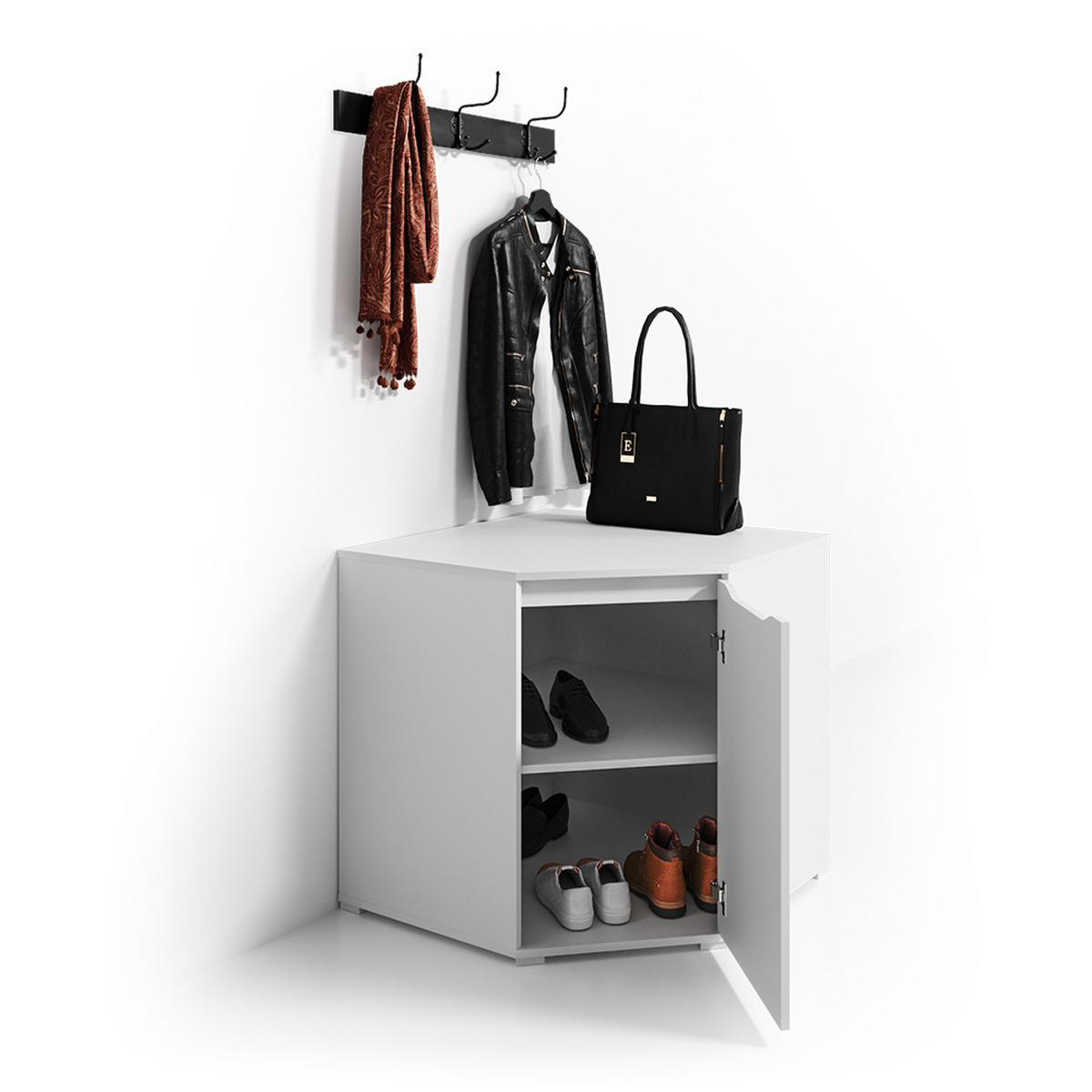 KREDENC Ruben Bílá - bílá, kompozitní dřevo (78/76.6/78cm) - Vicco