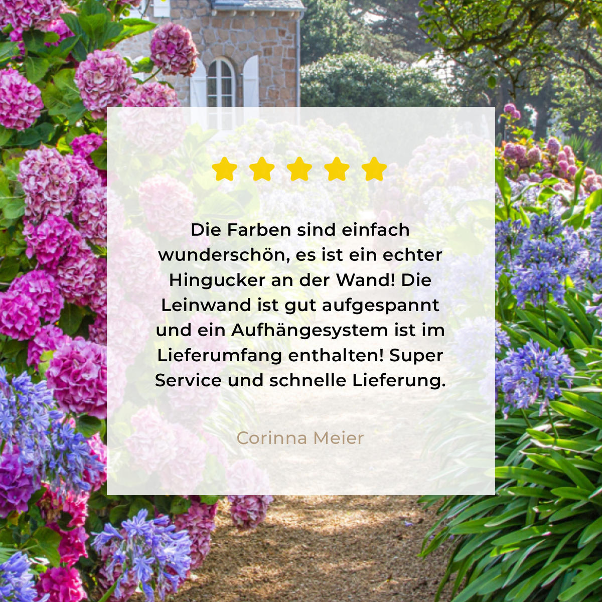 LEINWANDBILD Hortensie - Durchsichtig - Blumen - Sommer - Lila - Weg 40x30 cm - Lila, Textil (40/30cm) - MuchoWow