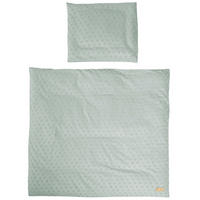 WIEGENBETTWÄSCHE Lil Planet 80x80 cm frosty green - Grün, Textil (80/80cm) - Roba