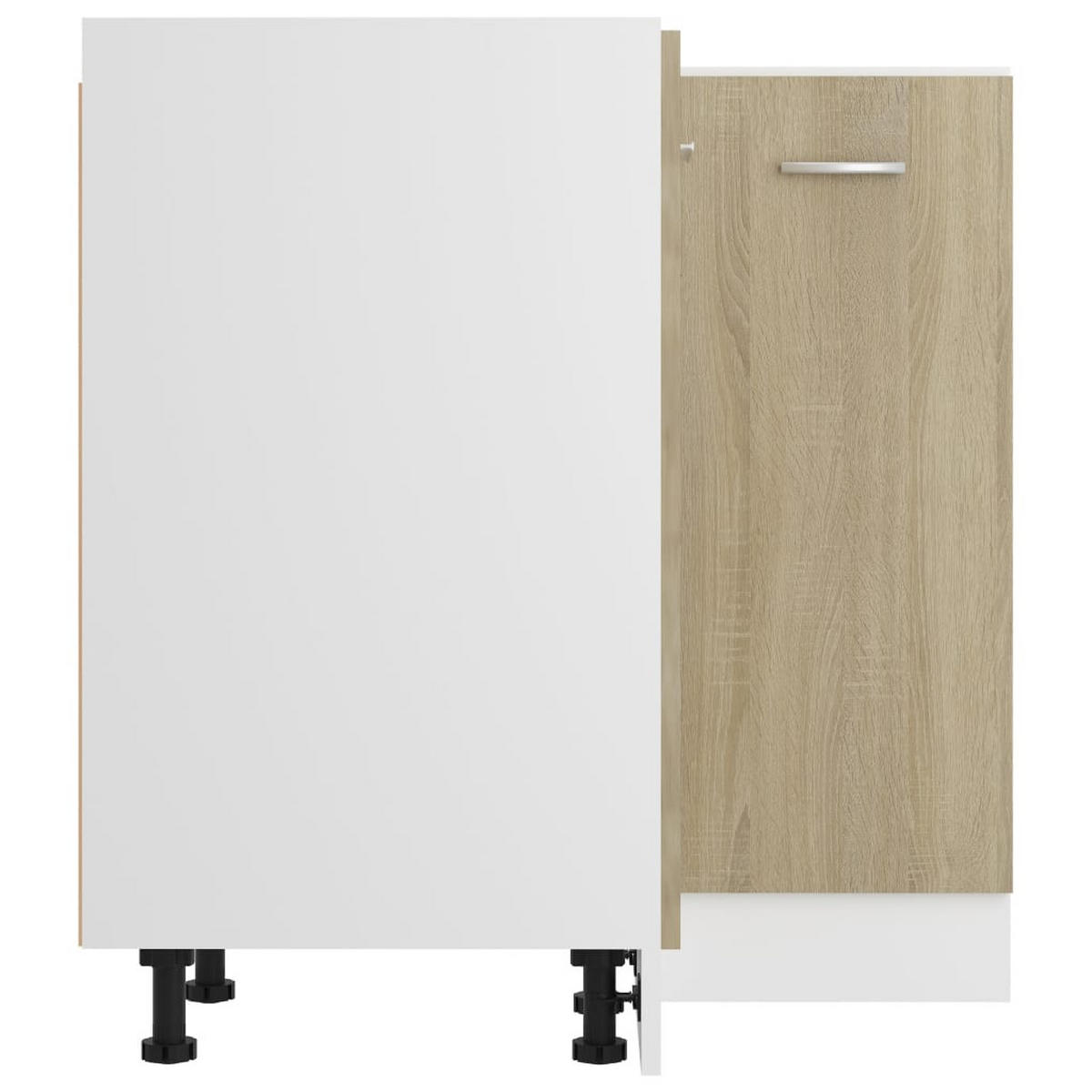 ECKUNTERSCHRANK Lyon Sonoma-Eiche 75,5/75,5/81,5 Cm Holzwerkstoff - Greige, Holzwerkstoff (75.5/81.5/75.5cm) - vidaXL