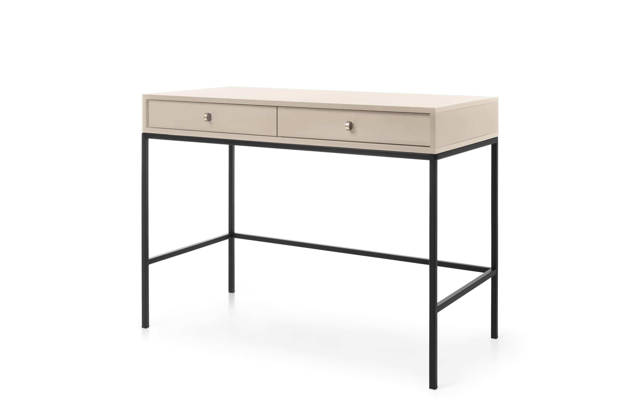 KONSOLETISCH - Konsole Melody Beige + Schwarz - Beige/Schwarz, Holzwerkstoff (50/104/78cm) - Möblo