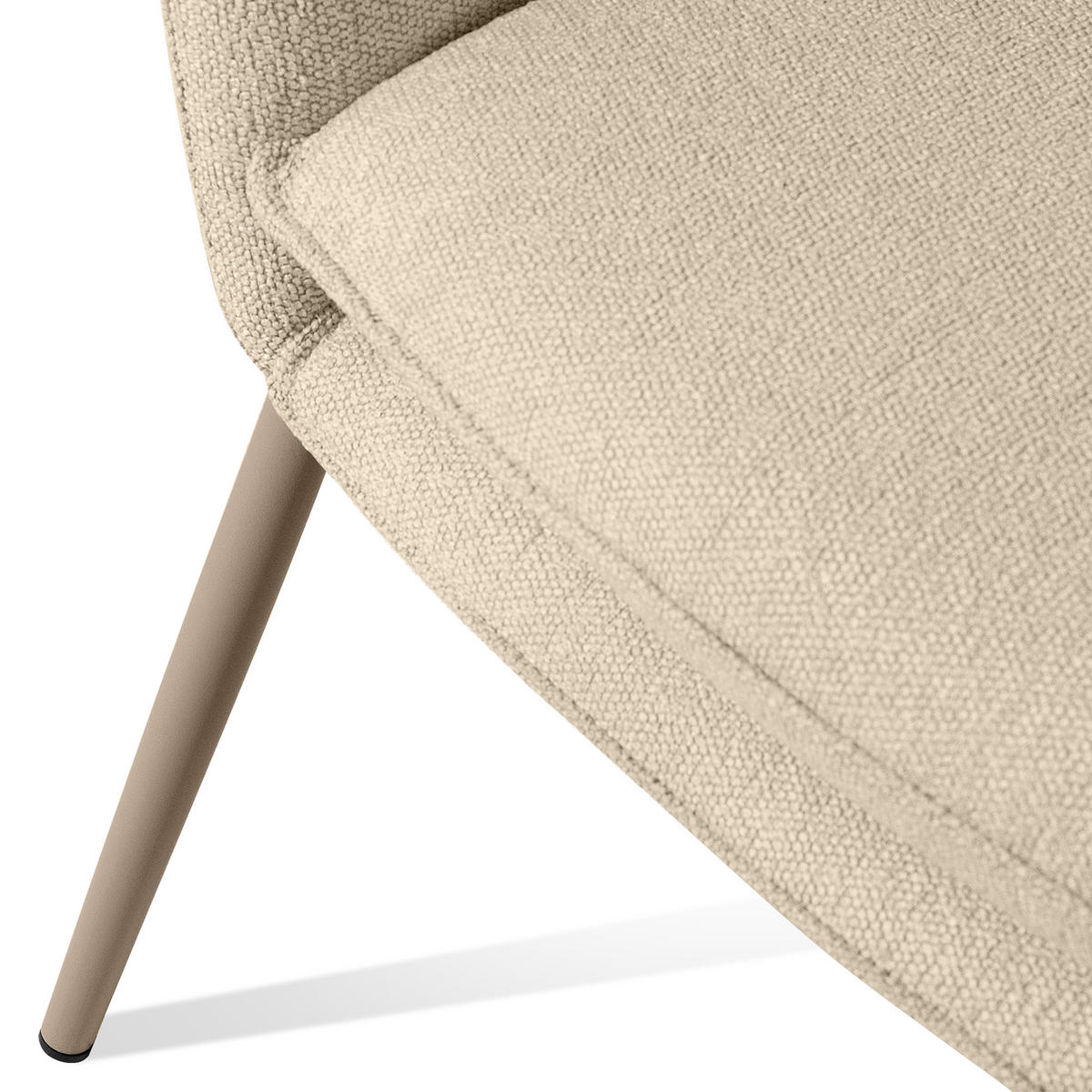 GARTENMÖBELSET SOLIS Gartenlounge-Set, creme/beige - Creme, Textil/Metall - KONSIMO®