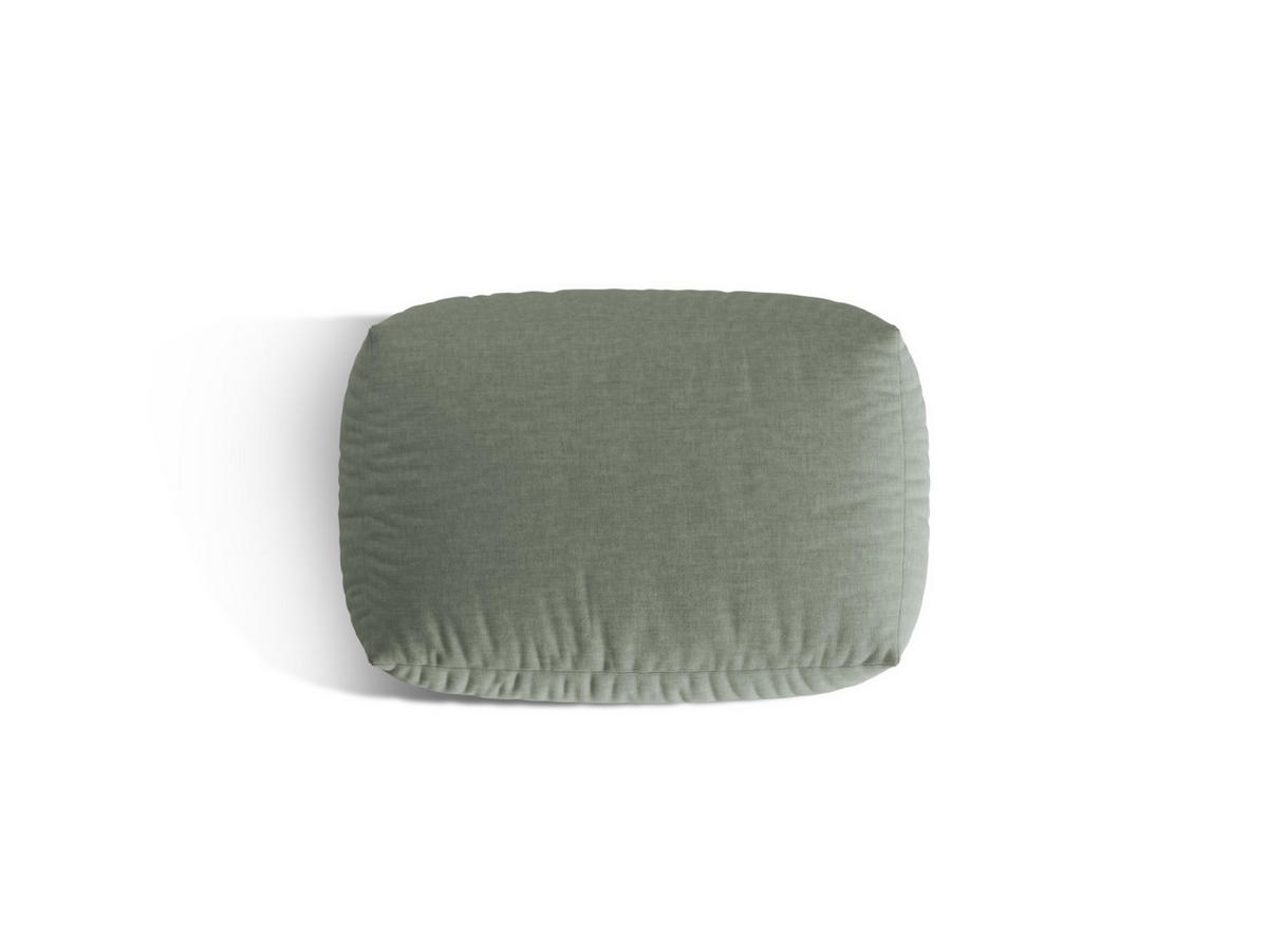 POUF Martina aus strukturiertem Stoff moosgrün - Salbeigrün, Textil (65/44/95cm) - Micadoni
