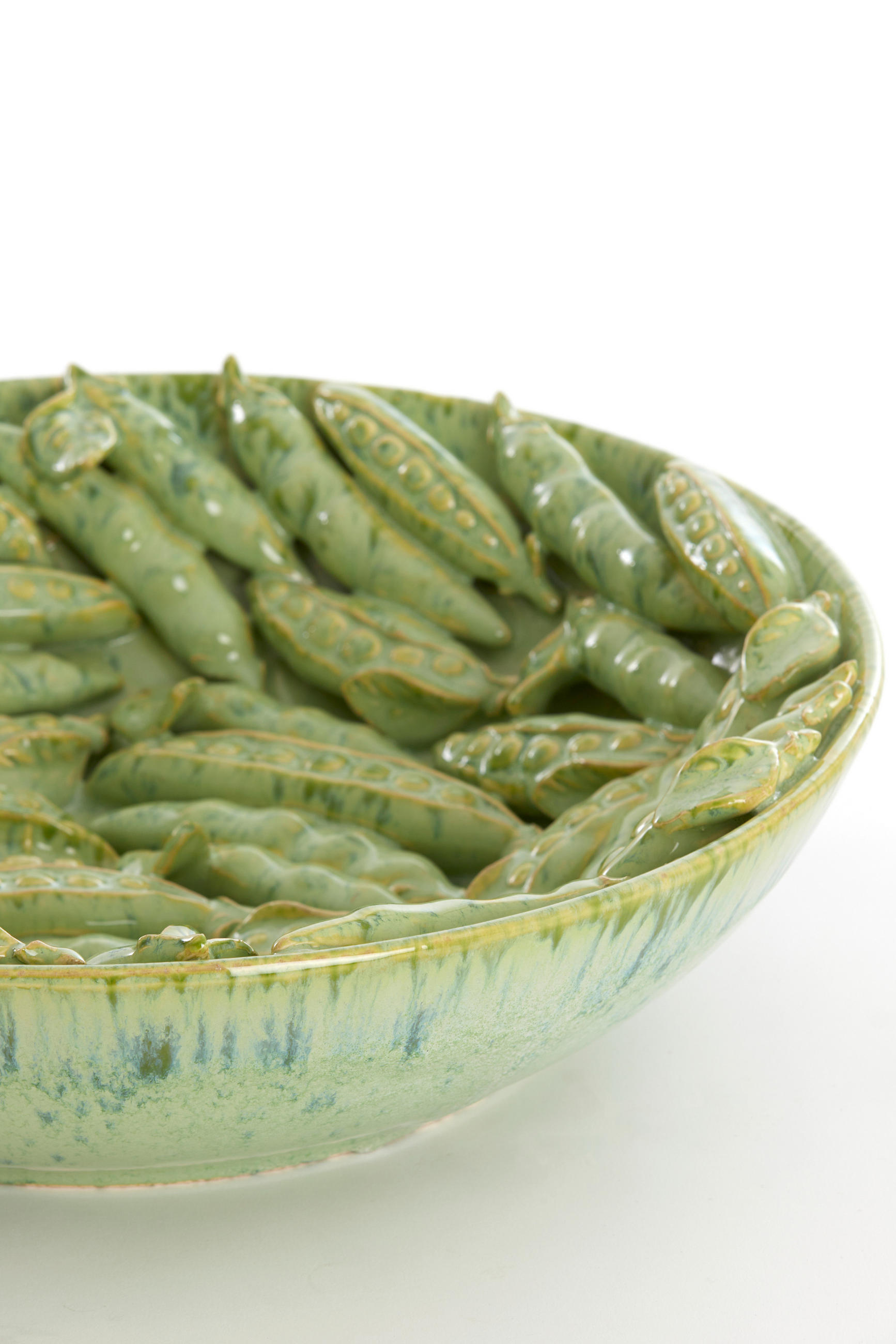 SCHALE Faba Grün Ø43/12 cm - Grün, Keramik (43/12cm) - Light & Living