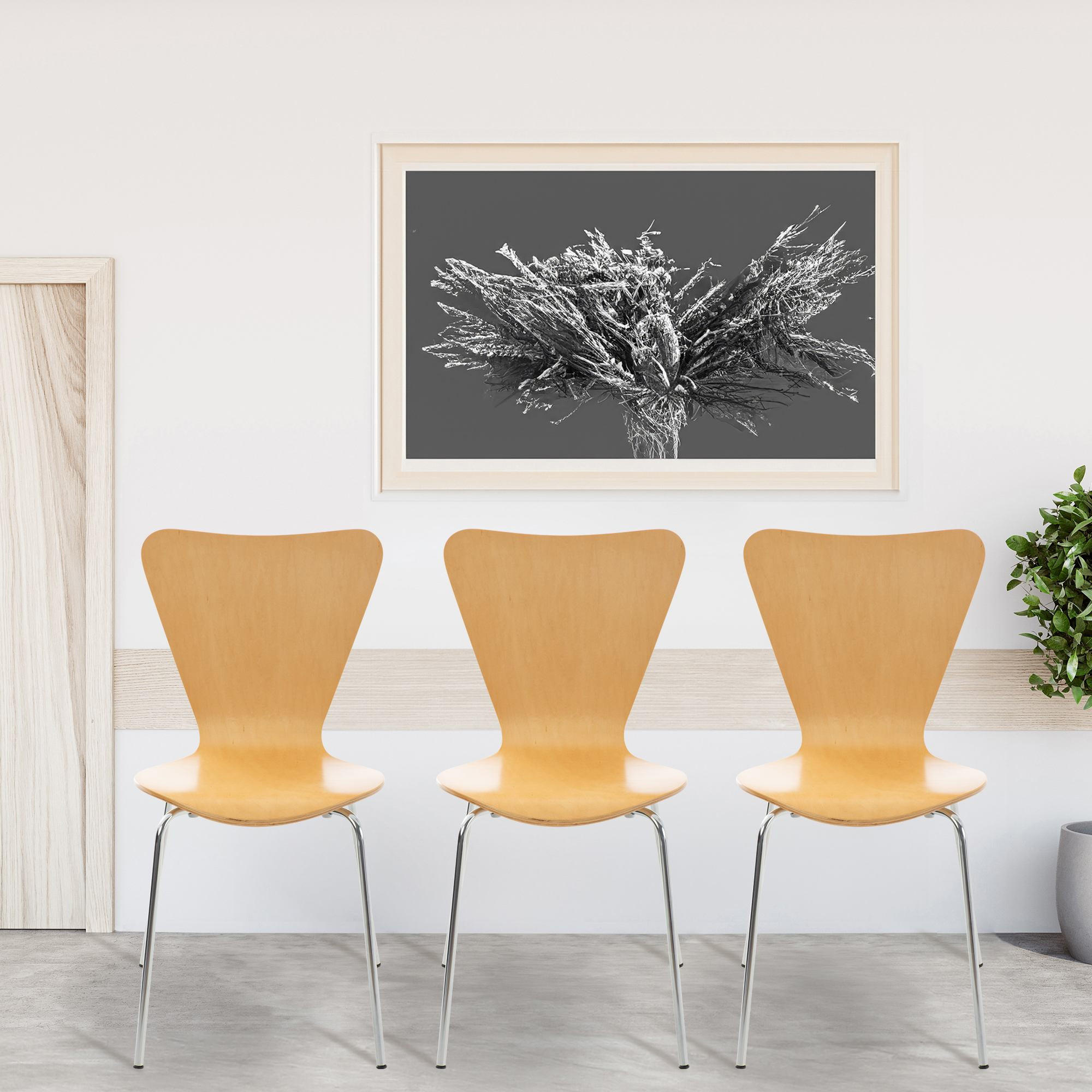 Thumbnail - CLP Besucherstuhl, Eukalyptusholz, Holz, 45x85x49 cm, Arbeitszimmer, Besucherstühle