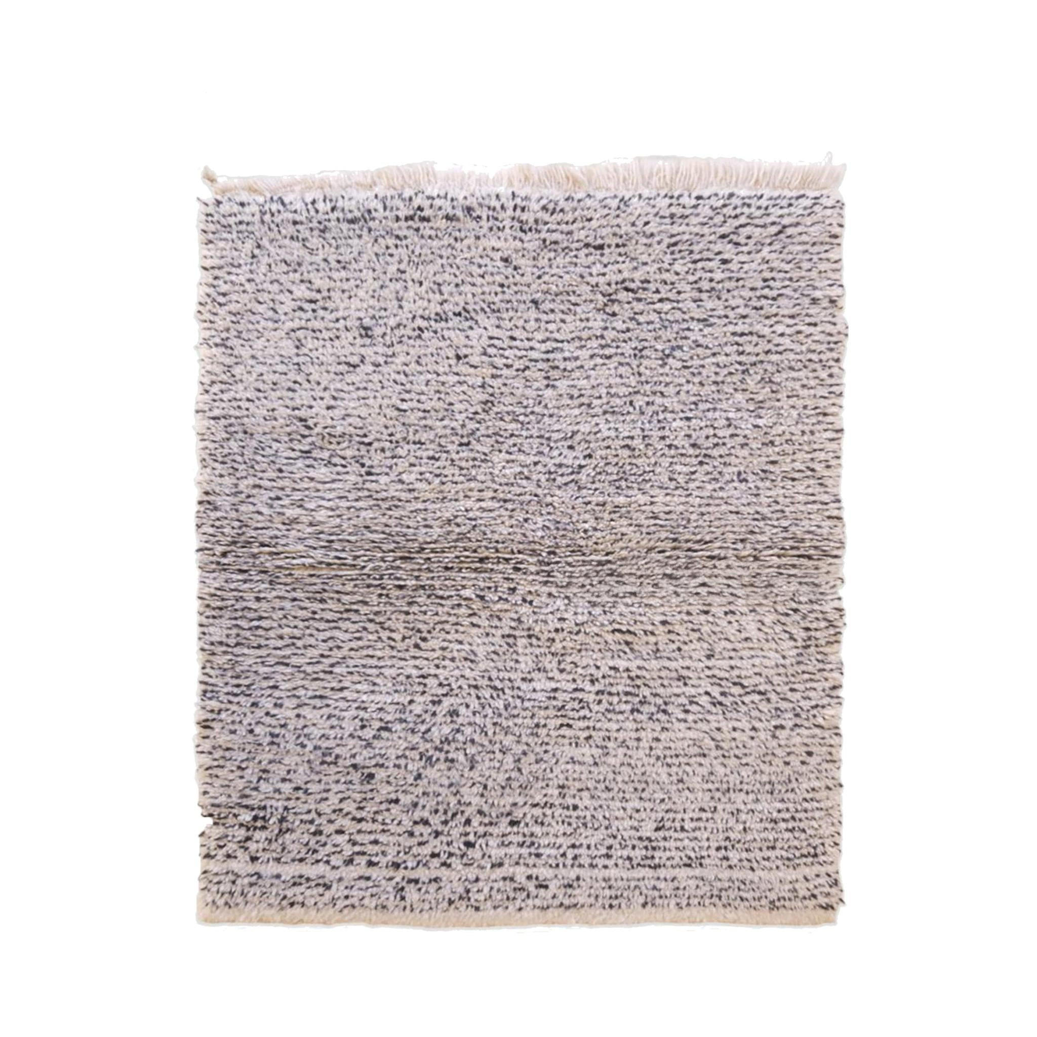 BERBERTEPPICH aus reiner Wolle 112x 133 cm - Weiß, Naturmaterialien (112/133cm) - AFK Living