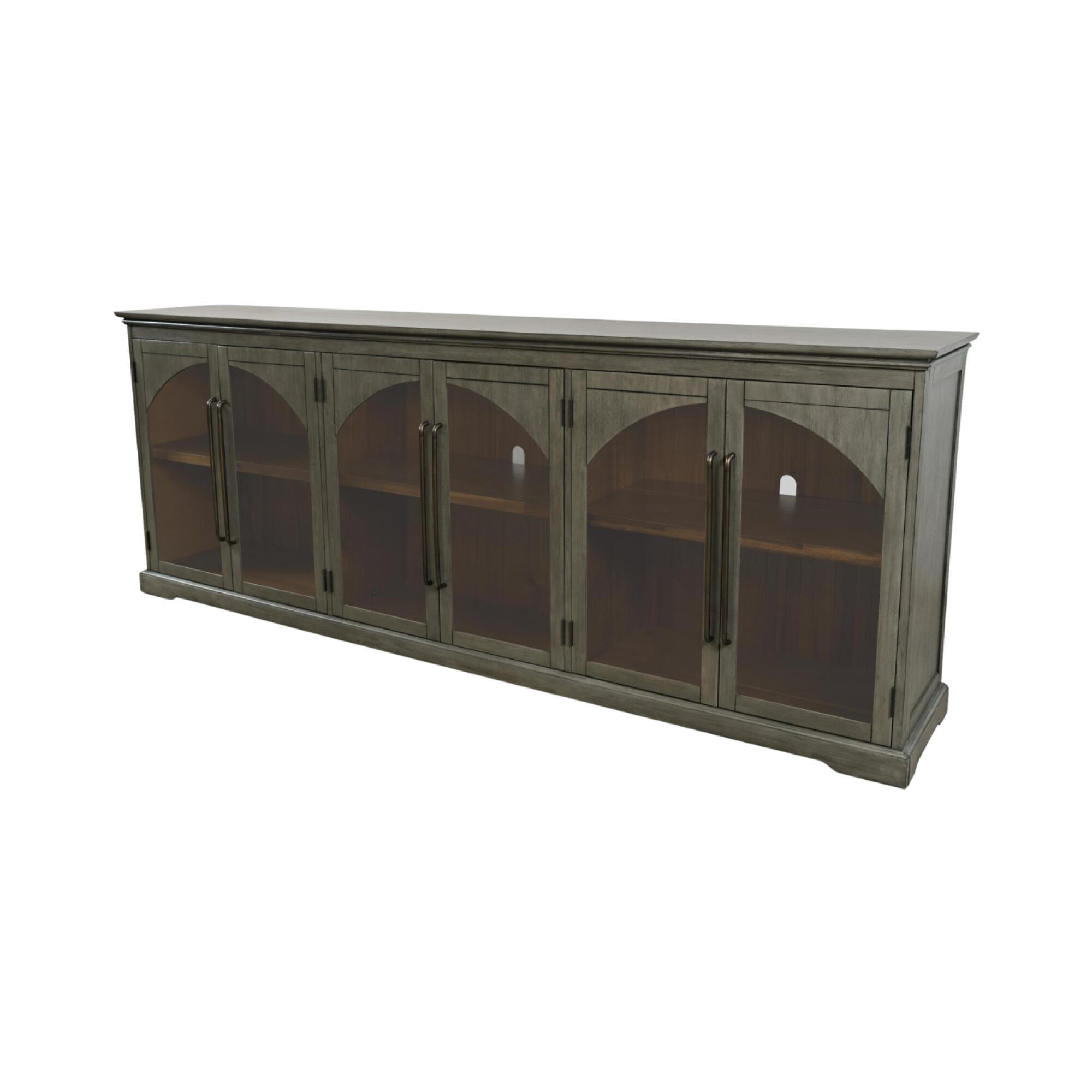 SIDEBOARD AVOLA Grau 244x43x92 cm - Grau, Holz (244/92/43cm) - FURNLUX