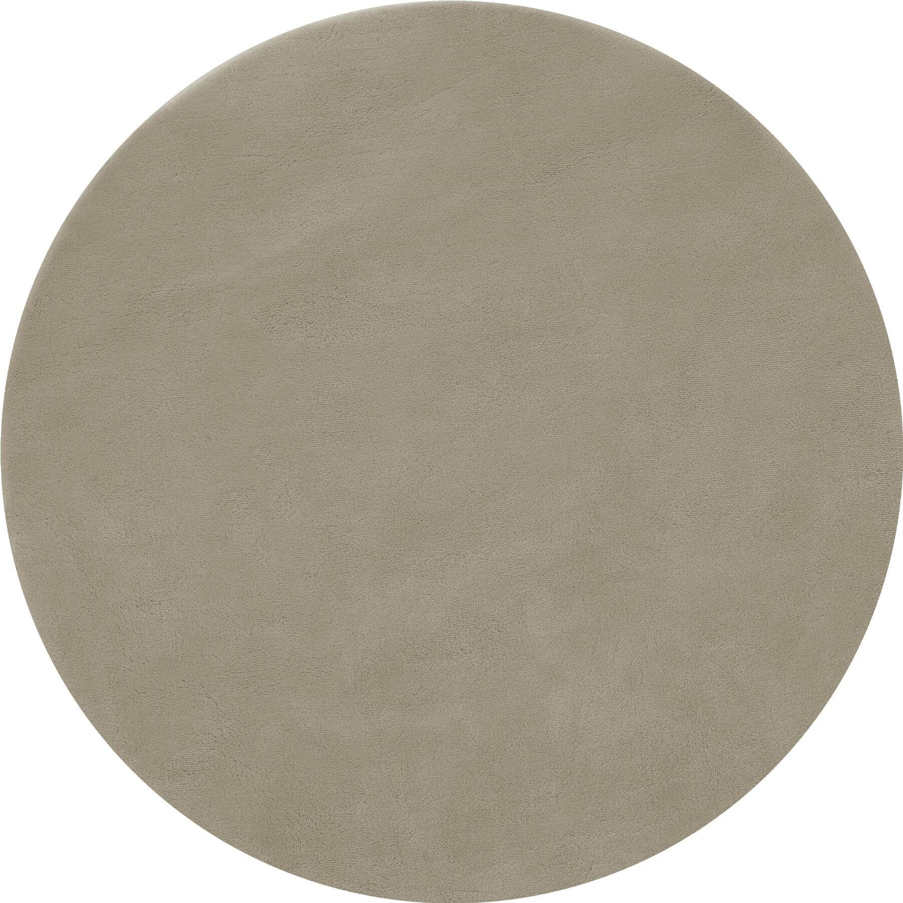 KURZFLORTEPPICH Soft Zone, rutschfeste Unterseite, Sand - Sandfarben, Textil (120/120cm) - tectake