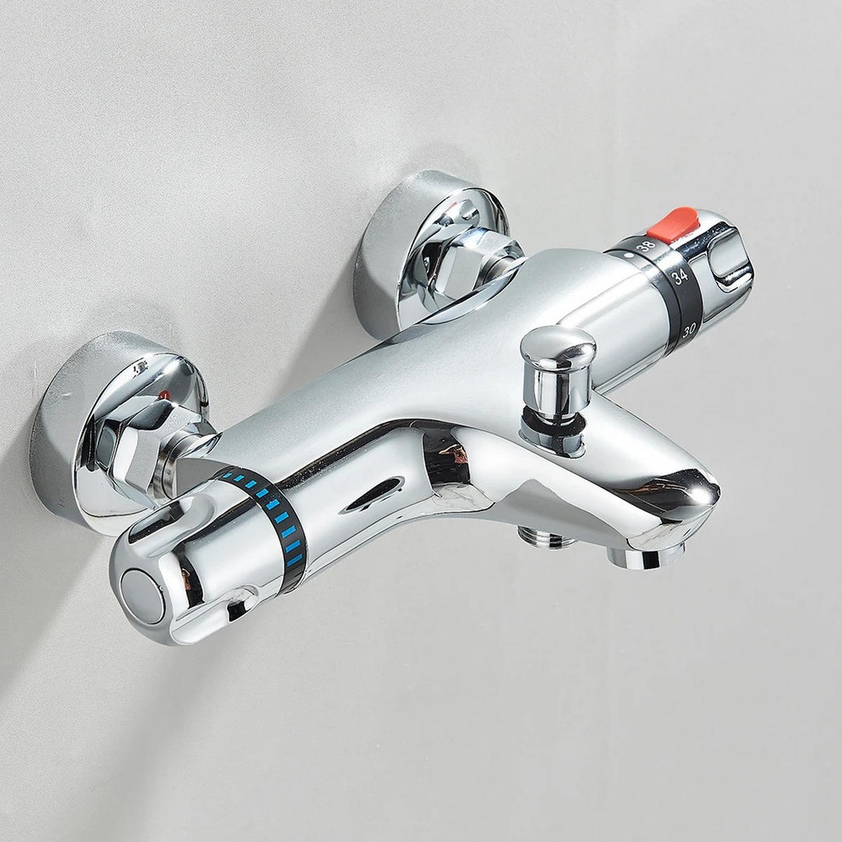 THERMOSTAT-DUSCHARMATUR Chrom A - Chromfarben, Metall (27/7/5cm) - Kaket