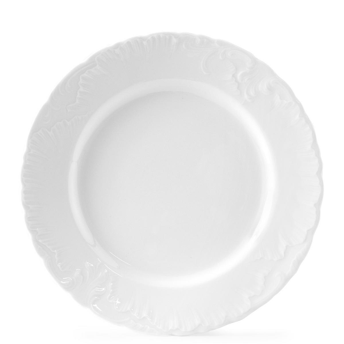 TELLER-SET FRÜHSTÜCKSTELLER Cmielow Rococo 6-tlg - Weiß, Keramik (19/2/19cm) - KONSIMO®