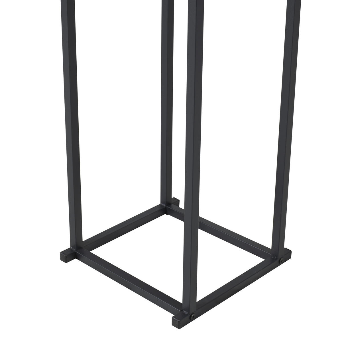 KAMINHOLZREGAL Tibro - Schwarz, Metall (35/120/35cm) - [en.casa]