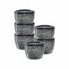 EIERBECHER Matera Anthrazit ø 5,2 cm 6er Set - Anthrazit, Keramik (5.2/4/5.2cm) - Leonardo Living