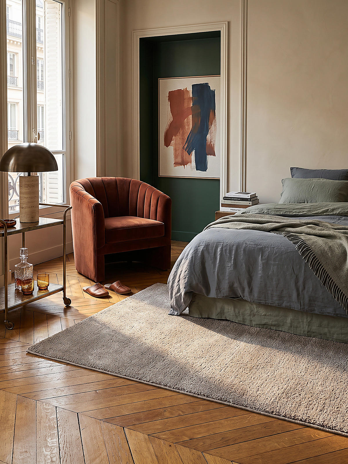 TEPPICH Hochflor ZINAL Uni Polyester Beige 80 x 150 cm - Beige, Textil (80/150cm) - KADIMA DESIGN