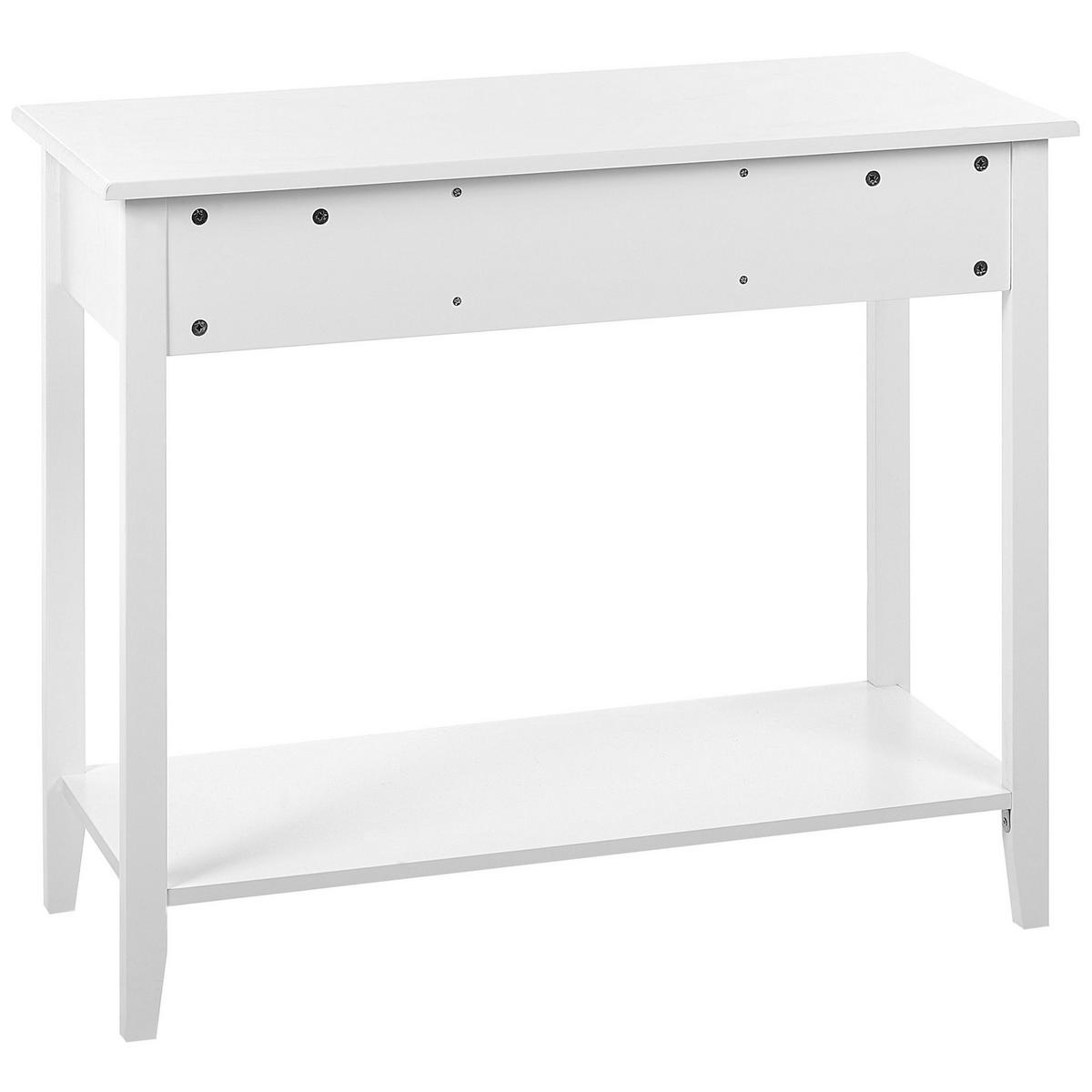 KONSOLENTISCH weiß mit 3 Schubladen Galva - Weiß, Holzwerkstoff (40/90/75cm) - Beliani