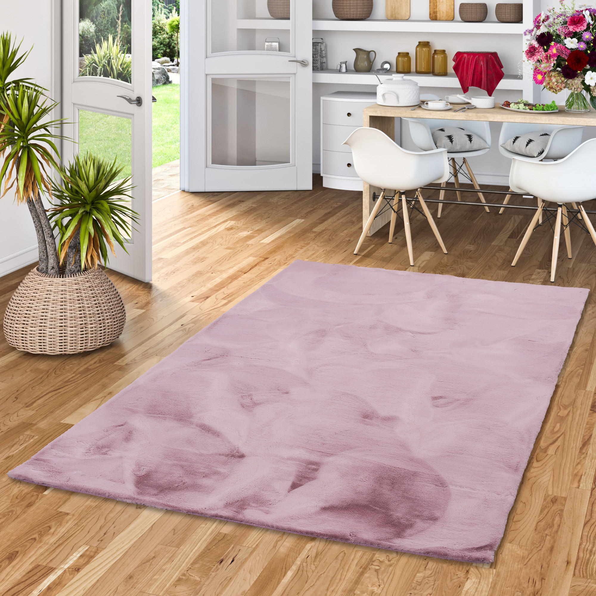 FELLTEPPICH LUXUS SUPER SOFT PLUSH - Flieder, Textil (60/90cm) - Pergamon