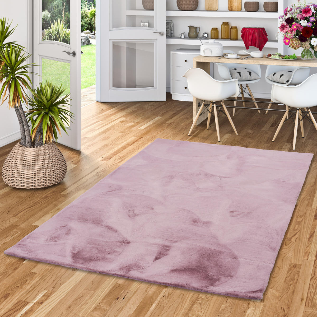 FELLTEPPICH LUXUS SUPER SOFT PLUSH - Flieder, Textil (60/90cm) - Pergamon