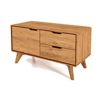 KOMMODE NIEDRIG GREG Wildeiche - Wildeiche, Holz (90/48/40cm) - byoak