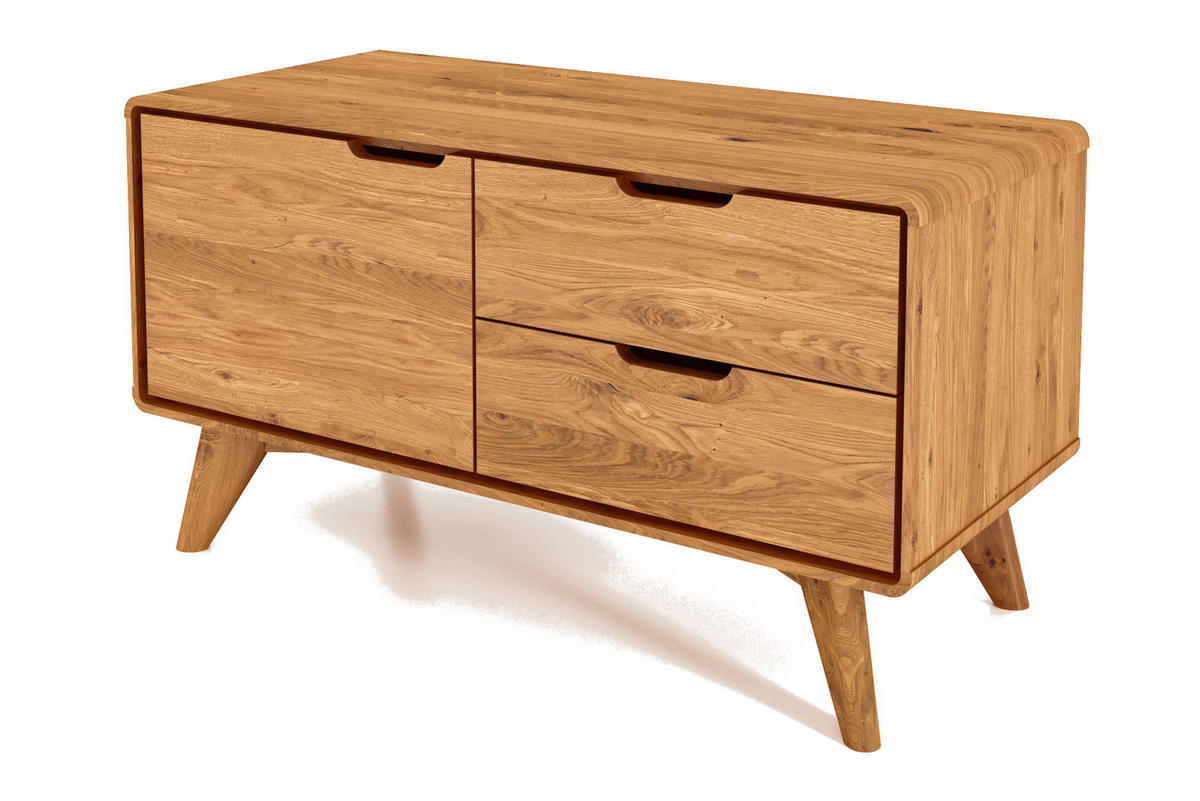 KOMMODE NIEDRIG GREG Wildeiche - Wildeiche, Holz (90/48/40cm) - byoak