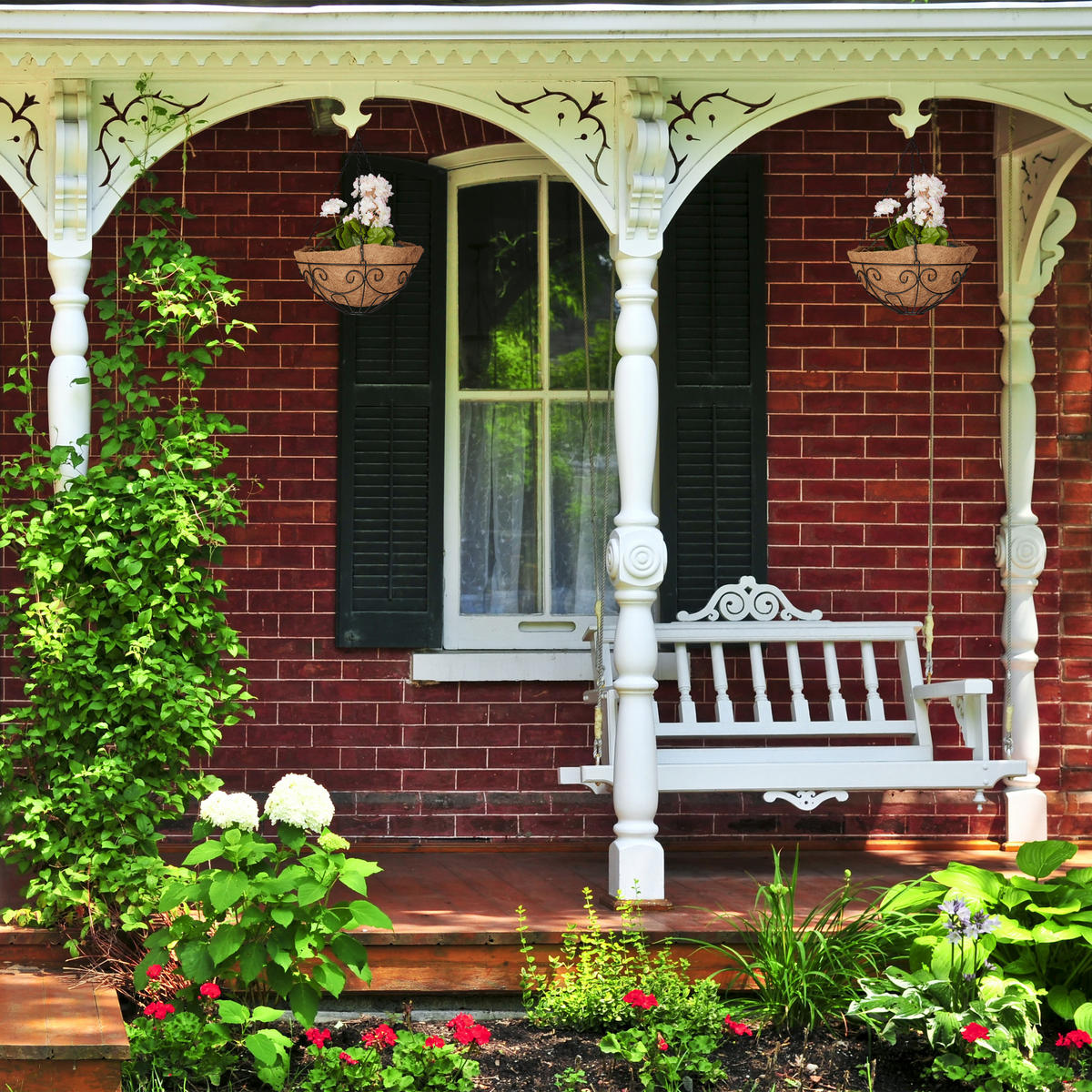 3XBLUMENAMPEL - Multicolor, Textil/Metall (31/48/31cm) - Relaxdays