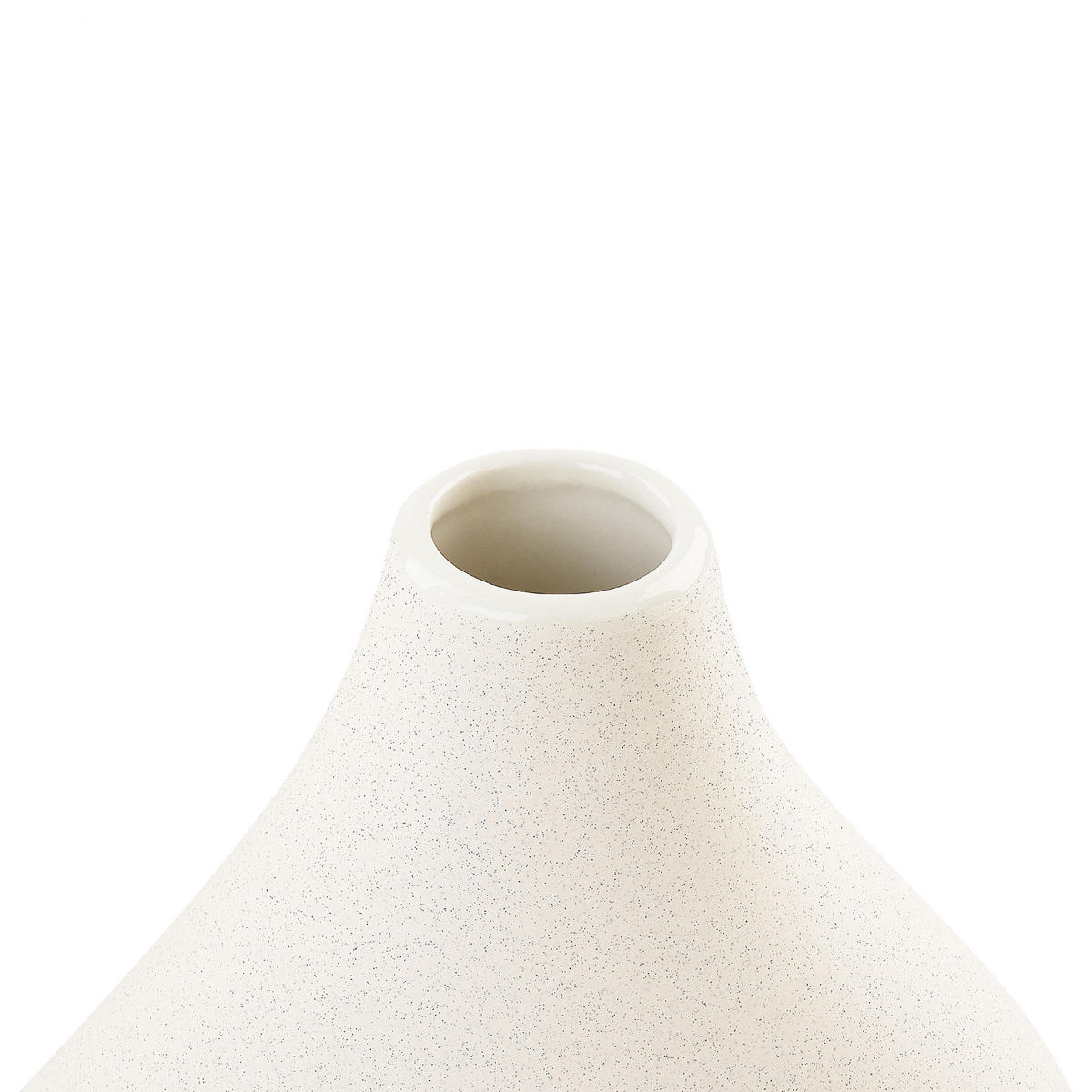 BLUMENVASE Porzellan weiß Komotini - Weiß, Keramik (32cm) - Beliani