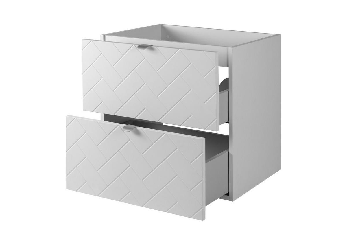 WASCHBECKUNTERSCHRANK Weiß matt 60/46/60 cm - Weiß, Holzwerkstoff (60/60.7/46cm) - Rodan