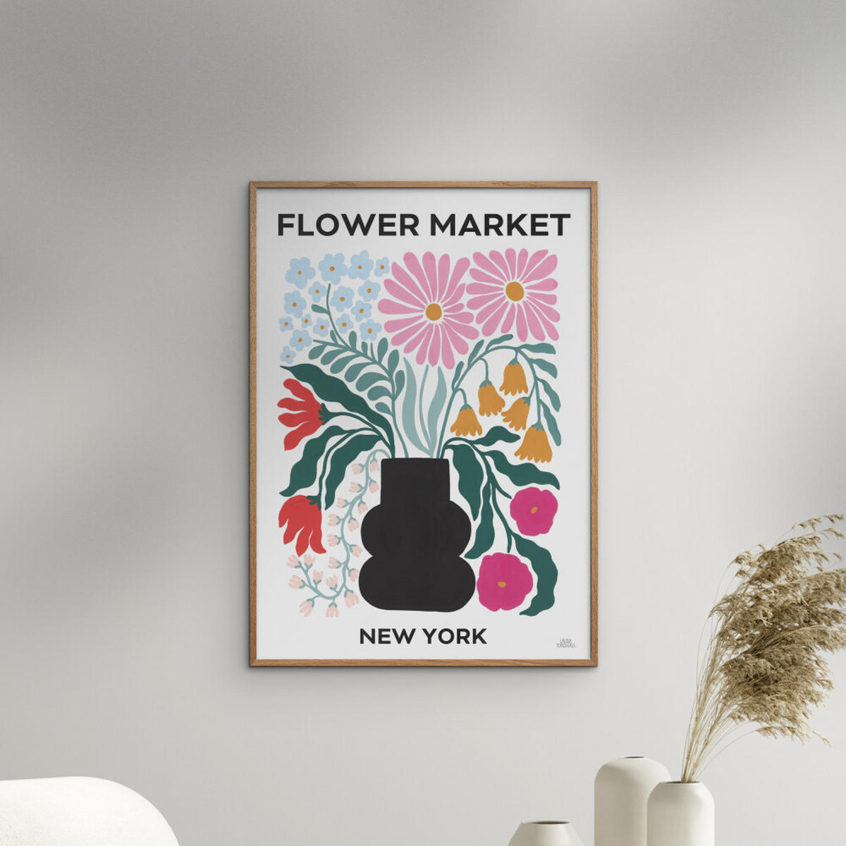 POSTER Wild Apple - Flower Market III - Multicolor, Papier (30/40/0.1cm) - Poster&Frame