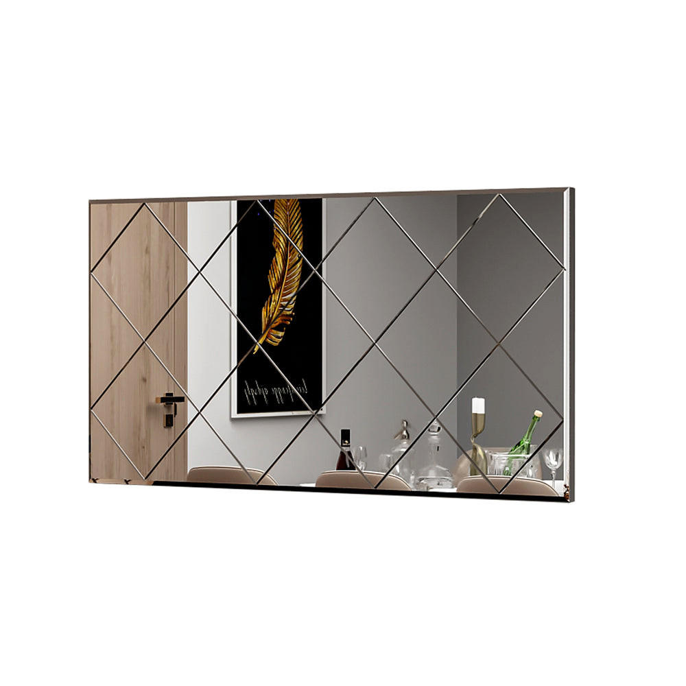 SPIEGEL Mofo Karo Design 60x120cm - Transparent, Holzwerkstoff (120/60/2.2cm) - moebel17