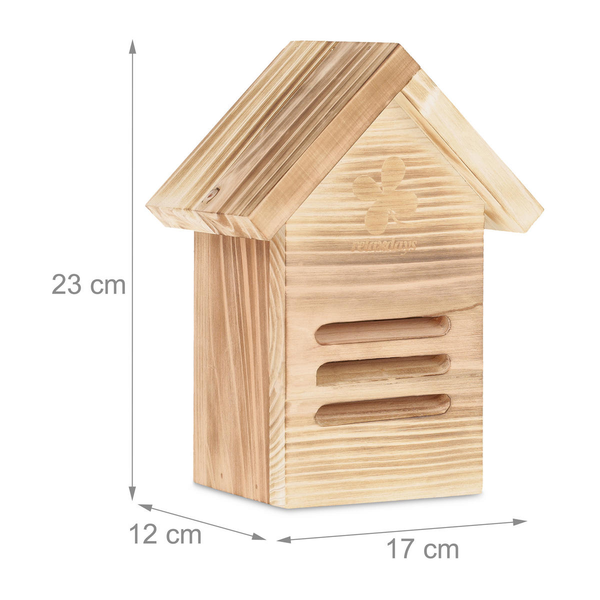 MARIENKÄFERHAUS - Multicolor, Holz (17/23/12cm) - Relaxdays