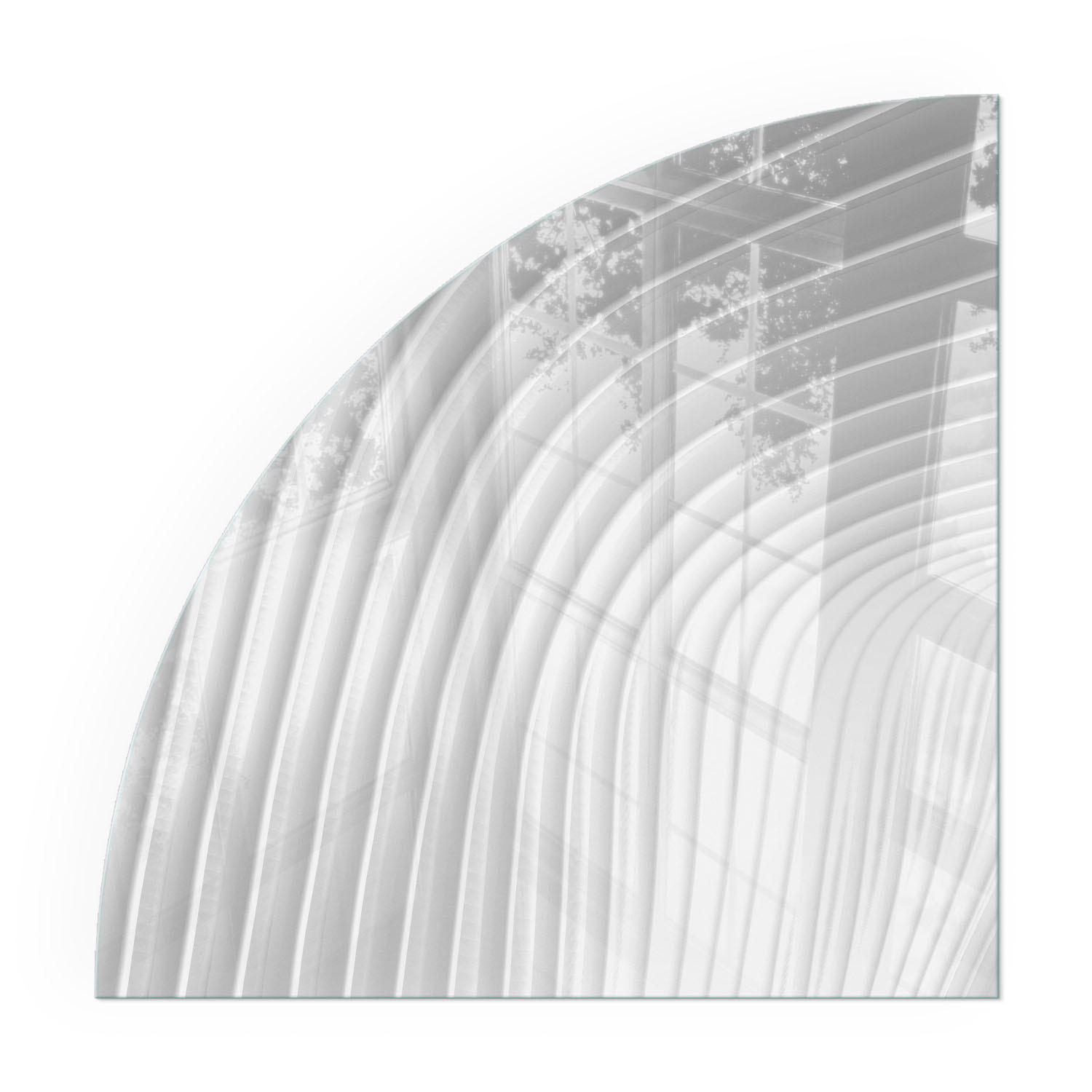 GLASPLATTE für Kamin 100x100 cm - Weiß, Glas (100/100/0.4cm) - TULUP