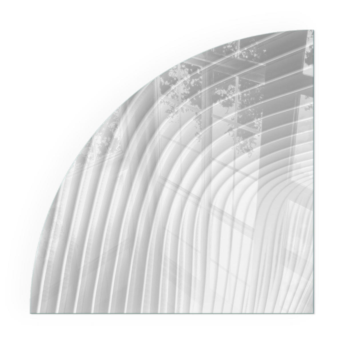 GLASPLATTE für Kamin 100x100 cm - Weiß, Glas (100/100/0.4cm) - TULUP