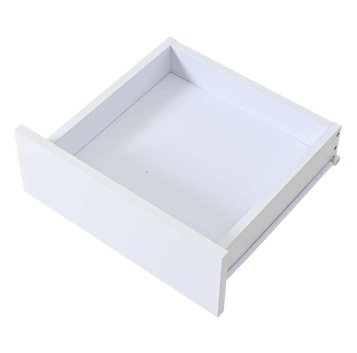COUCHTISCH 80/80/45 cm mit LED-Beleuchtung und höhenverstellbarer Platte - Weiß, Holzwerkstoff (80/80/45cm) - Flora Grace