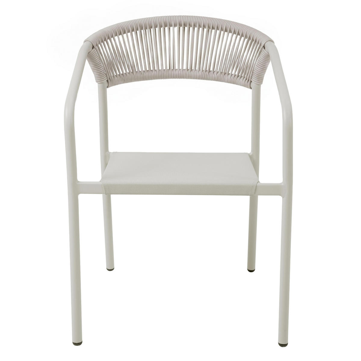 GARTENSTUHL, Nocera, beige - Beige, Metall (59.5/79/55cm) - Oviala