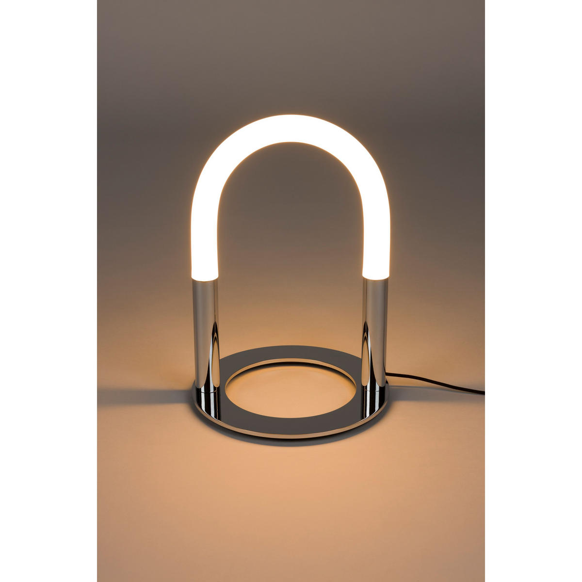 TISCHLAMPE Arch Chrom - Silberfarben, Metall (25/25/36.4cm) - Zuiver