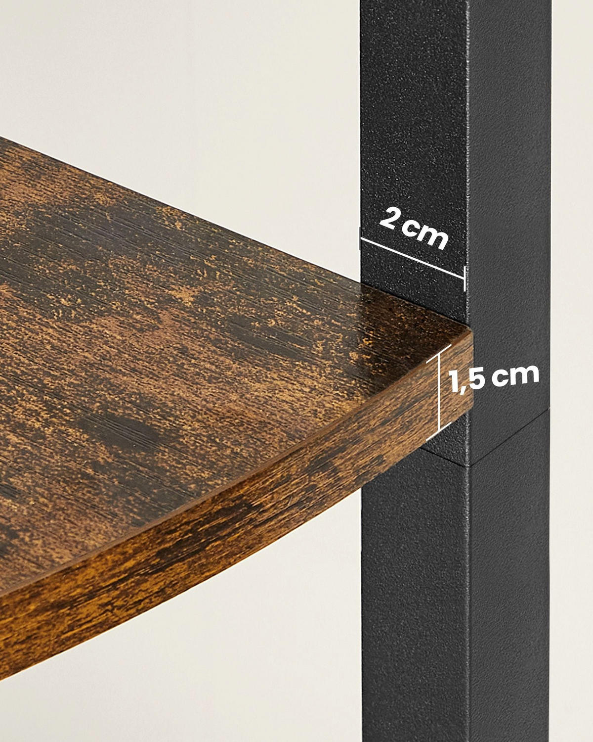 ECKREGAL WINDHOEK - Braun, Holzwerkstoff (30/160/30cm) - Hansiro