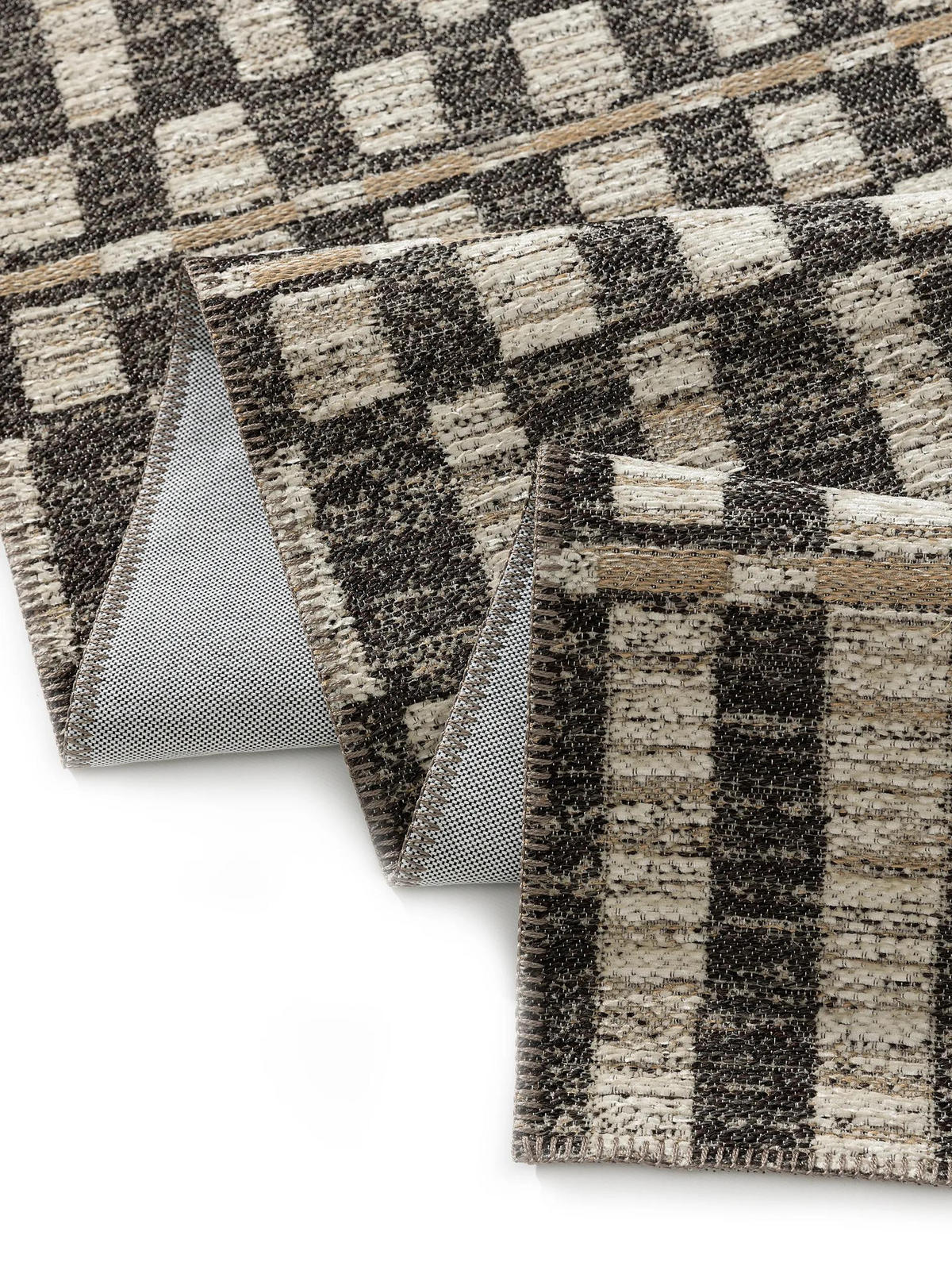 FLACHGEWEBETEPPICH Elena Beige/Braun 120x170 cm - Beige, Textil (120/170cm) - benuta Nest